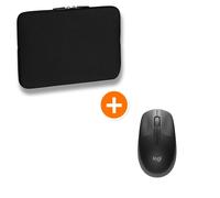 Funda para portátil Pedea Trend + ratón inalámbrico Logitech M190