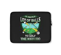 Funda para Portátil Se Necesitan Muchas Pelotas para Jugar Al Golf como Yo Lo Hago Funda Portátil Anti-Rasguños Impermeable Ordenador Portátil Caso 15In, para Laptop, Computadoras Portátiles