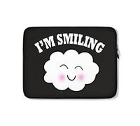 Funda para Portátil Soy Una Linda Nube Sonriente Tableta Maletín Anti-Rasguños Personalizado Funda para Portatil 15In, para Mujer, Computadoras Portátiles