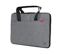 Funda para Portátil & Tablet 12,5-14", Bolso Resistente al Agua, Interior Suave, 2 Bolsillos Laterales, Gris/Negro