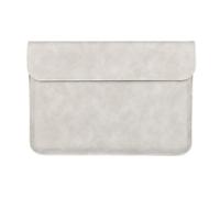 Funda para portátil ultradelgada, impermeable, de cuero PU, con cierre magnético doble, forro suave para absorción de impactos, práctico doble
