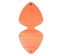 Funda para púas de guitarra, púas de guitarra acústica, soporte para guitarra, soporte portátil de piel sintética para guitarras acústicas y de guitarra para graves, acústicas y eléctricas, marrón