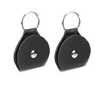 Funda para púas de guitarra, soporte universal para púas de guitarra, hebilla a presión para monedas para púas de guitarra (BLOQUE), Negro