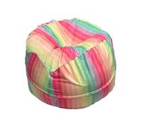 Funda para puf de Lazy Lounger, funda de puf para niños, con bonito patrón, puf de peluche, soporte para juguetes de gran capacidad, cremalleras para niños y adultos