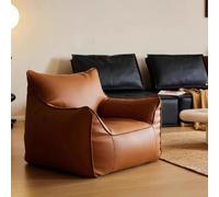 Funda para puf, funda de cuero a base de agua para sala de estar, dormitorio, jardín, silla moderna de mediados de siglo para espacios interiores