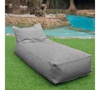 Funda para puf Oxford para exteriores, extraíble, lavable, para piscina, sofá, cama, tumbona para adultos, silla de sala de estar interior, color gris medio (sin relleno)