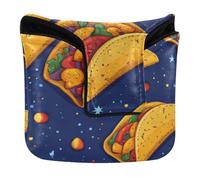 Funda para putter estilo mazo con cierre magnético, regalos de golf para mazo cuadrado de piel sintética, estilo Art Deco