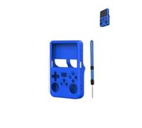 Funda para R36S Retro Consola de Juegos Handheld yystao Funda de Silicona Compatible con R36S con Correa para el Cuello a Prueba de Polvo a Prueba de Golpes y Durable, Azul