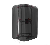 Funda para rack de gimnasio Oxford 420D con cremallera trasera, cordón ajustable y protección para todo tipo de clima para estantes de sentadillas y equipo de levantamiento de pesas (L: 42 x 40 x 88