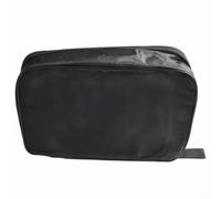 Funda para raquetas de tenis de mesa, gran capacidad, para 2 raquetas, red de pelotas - Bolsa de tela Oxford impermeable para remo, color negro, 28 x 18 cm