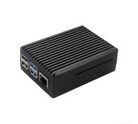 Funda para Raspberry Pi 4 Modelo B con carcasa de aleación de aluminio y contacto directo de CPU para un rendimiento térmico óptimo (sin ventilador negro)