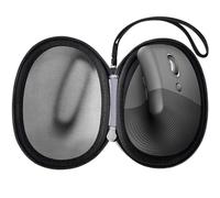 Funda para ratón ergonómico vertical Logitech Lift, soporte de transporte de viaje, caja de almacenamiento para Logi inalámbrico Bluetooth inalámbrico vertical, color negro solo bolsa (negro)