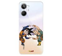 Funda para Realme 10 Oficial de Dragon Ball Goten y Trunks Fusión para Proteger tu móvil. Carcasa para Realme de Silicona Transparente con Licencia Oficial de Dragon Ball