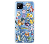 Funda para Realme C11 2021 Oficial de Pokémon, Sticker Pokémon y Poké Ball para Proteger tu móvil. Carcasa para Realme de Silicona Flexible con Licencia Oficial de Pokémon