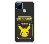 Funda para Realme C21Y - C25Y Oficial de Pokémon, Pikachu Videojuego para Proteger tu móvil. Carcasa para Realme de Silicona Flexible con Licencia Oficial de Pokémon