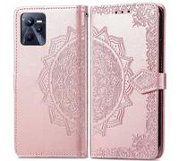 Funda para Realme C35,Función de Soporte, Billetera con Tapa Tarjetas,PU Cuero Carcasa Flip Case Cover para Realme C35