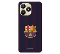 Funda para Realme C53 del FC Barcelona Rayas Blaugrana tansparente para Proteger tu móvil. Carcasa de Silicona Flexible con Licencia Oficial FC Barcelona