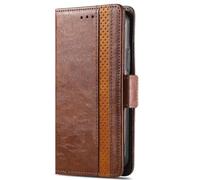 Funda para Realme C75 4G, funda para teléfono Realme C75 4G, elegante funda de piel con tapa tipo libro a prueba de golpes para Realme C75 4G con soporte para tarjetas de crédito, marrón