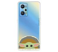 Funda para Realme GT Neo 2 - Realme GT 2 Oficial de The Mandalorian, Baby Yoda Sonrisas para Proteger tu móvil. Carcasa para Xiaomi de Silicona Flexible con Licencia Oficial de The Mandalorian