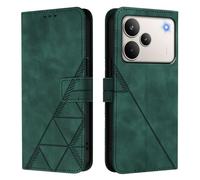 Funda para Realme P4 Pro 5G, Tipo Libro PU Leather Flip Cover Carcasa con magnético Soporte Ranura Tarjeta Wallet Case para Realme P4 Pro 5G, Verde