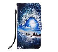 Funda para Redmi Note 14 Pro+ 5G, pintada en 3D, de piel sintética, con función atril, con ranuras para tarjetas, para Redmi Note 14 Pro+ 5G
