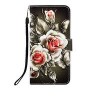 Funda para Redmi Note 14 Pro+ 5G, pintada en 3D, de piel sintética, con función atril, con ranuras para tarjetas, para Redmi Note 14 Pro+ 5G