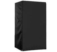 Funda para refrigerador de exterior, impermeable, resistente a los rayos UV, de tela Oxford 210D, protector antipolvo para electrodomésticos, para mueble de bebidas, color negro, 61x77x170 cm