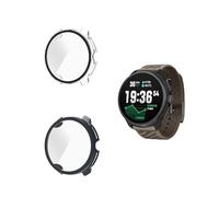 Funda para reloj inteligente Suunto Race 2 yystao más dura con protector de pantalla de cristal 9H, transparente y azul