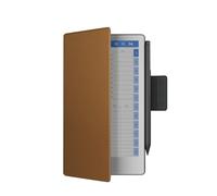 Funda para Remarkable Paper Pro Move, Folio de Cuero Premium con portaestuche Plegable en la Trasera, activación/Descanso automático, Forro Microfibra, diseño Solapa, imán Fuerte (Cuero Marrón)