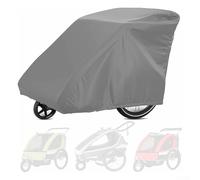 Funda para remolque de bicicleta para niños para remolques de mascotas y perros, funda de almacenamiento de tela Oxford 210D impermeable compatible con Qeridoo, Burley, Thule, Char(gris)