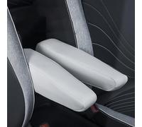 Funda para reposabrazos central ID.3 para Facelift y para ID.4 para GTX Pro 2021-2026, almohadilla protectora de consola de cuero artificial, accesorio interior resistente a los arañazos, negro/blanco