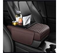 Funda para Reposabrazos de Coche para BMW 2 Serise Cabriolet F23 2014-2023, Protección Cubierta para Consola Central Cuero con Bolsa de Almacenamiento,Coffee