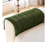 Funda para Reposabrazos De Sofá, Funda De Sofá 1 2 3 Plazas, Fundas Due Acolchada para Chaise Longue Fundas De Pana para Sofa Gruesas, Protector De Cubre Sofa(2 PCS Dark Green,36x36 in(90x90 cm))