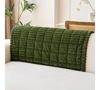 Funda para Reposabrazos De Sofá, Funda Due Acolchada para Chaise Longue,Fundas De Pana Sofá Gruesa, Protector De Cubre Sofa | Microfibra Suave Y Resistente(A Green 2 PCS,36x36 in(90x90 cm))