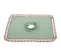 Funda para reposacabezas de mesa de masaje de spa sábana de masaje con orificio para salón de belleza resistente al desgarro cómodo absorbente de agua poliéster respetuoso con el (Verde)