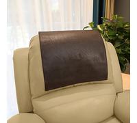 Funda para reposacabezas de muebles, protector de reposacabezas de piel sintética para silla reclinable, funda protectora de vinilo para sofá, funda de asiento de teatro para el hogar y la oficina, 17