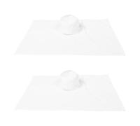 Funda para Reposacabezas de Spa con Orificio, 2 Piezas en Color Claro