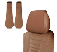 Funda para Reposacabezas para Dodge Neon Coupe Coupe R/T 1994-1999, Antimanchas Funda Antipolvo para Reposacabezas de Asiento Accesorios,Cognac a Pair