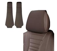 Funda para Reposacabezas para Dodge Neon Coupe Coupe R/T 1994-1999, Antimanchas Funda Antipolvo para Reposacabezas de Asiento Accesorios,Brown a Pair