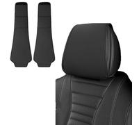 Funda para Reposacabezas para Dodge Neon Coupe Coupe R/T 1994-1999, Antimanchas Funda Antipolvo para Reposacabezas de Asiento Accesorios,Black a Pair