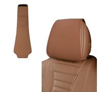 Funda para Reposacabezas para Renault Twingo III Life Zen Intens Vibes 2014-2022, Antimanchas Funda Antipolvo para Reposacabezas de Asiento Accesorios,Cognac