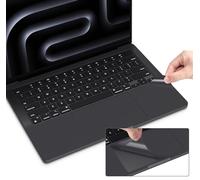 Funda para reposamanos con protector TrackPad compatible con MacBook Pro 2023 de 14 pulgadas, chip M3 Pro Max A2992 A2918, MacBook Pro 14, calcomanías protectoras para reposamuñecas, color negro