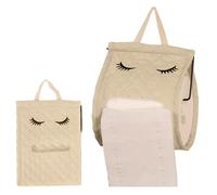 Funda para Rollo de Papel higiénico, Soporte de Papel higiénico con Forma de pestañas, Soporte para Rollo de Papel, Soporte de baño pequeño, no Necesita Pegamento ni Taladro Teksome
