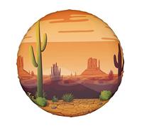 Funda para Rueda de Repuesto Desert Cactus, Protectores de Rueda, Resistentes a la Intemperie, universales, a Prueba de Polvo, Accesorios de 14 Pulgadas.