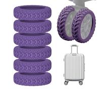 Funda para ruedas de maleta de equipaje,8 fundas de equipaje de silicona para maletas,Cubierta protectora de equipaje prueba de golpes,Maletas con protección de ruedas para la mayoría de maletas de