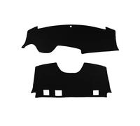 Funda para salpicadero Parasol Almohadillas Decorativas Aislamiento Térmico Consola Central Delantera Trasera Para Elantra Para Séptima Generación(Black)