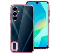 Funda para Samsung A165 Galaxy A16 / A16 5G con borde metálico (rosa) - COOL