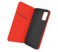 Funda para Samsung A52 / A52 5G / A52s Tarjetero Soporte Vídeo Cuero Rojo