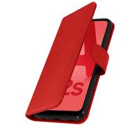 Funda para Samsung Galaxy A02s Tarjetero Soporte Vídeo Rojo