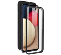 Funda para Samsung Galaxy A02s Trasera Rígida Delantera Flexible - Negro